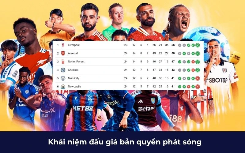 Khái niệm đấu giá bản quyền phát sóng