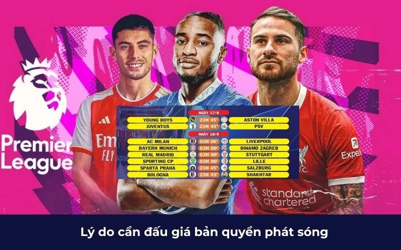Lý do cần đấu giá bản quyền phát sóng